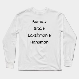 Rama Sita Lakshman Hanuman Long Sleeve T-Shirt